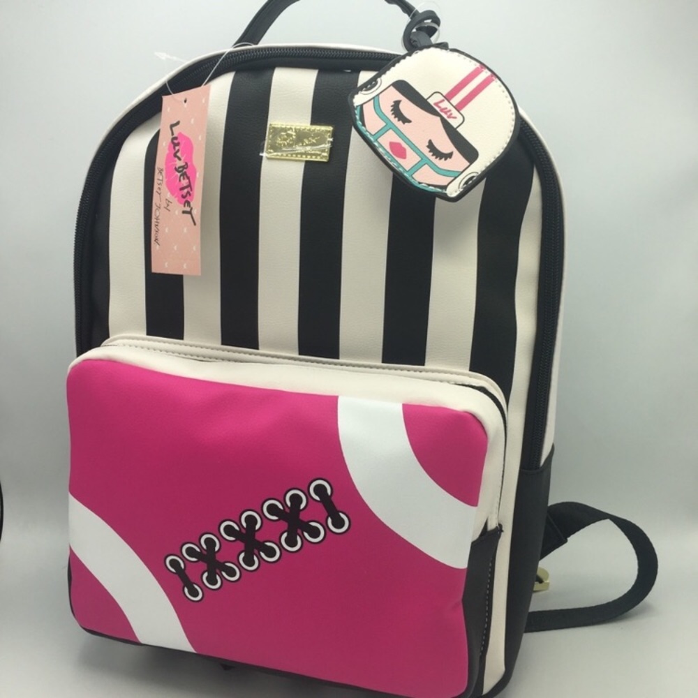 Betsey Johnson Football backpack